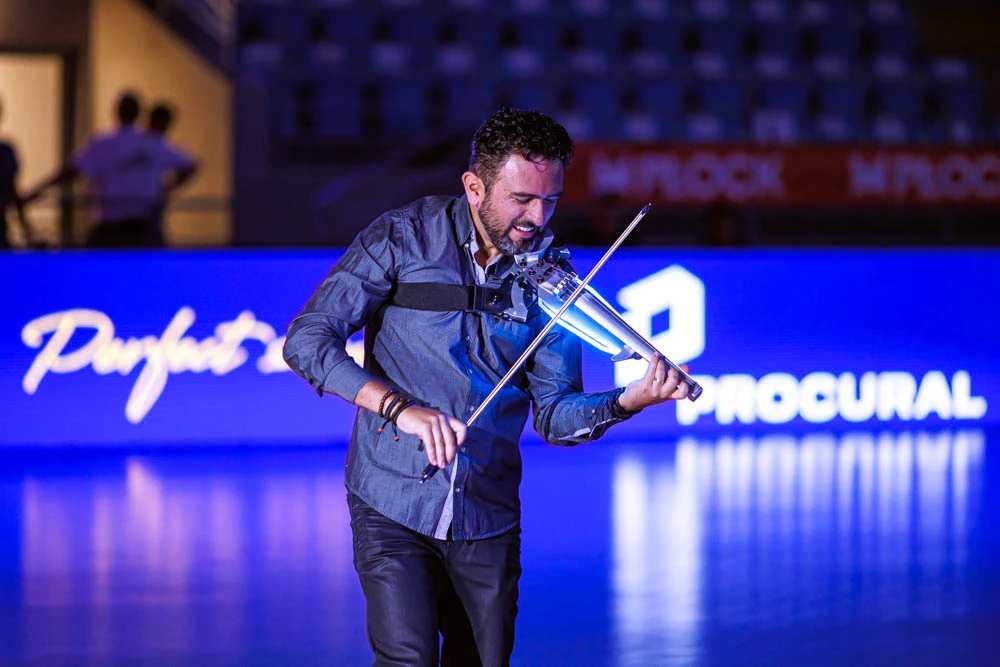 Skrzypce podczas meczu SPR Wisła Płock: ORLEN Arena
