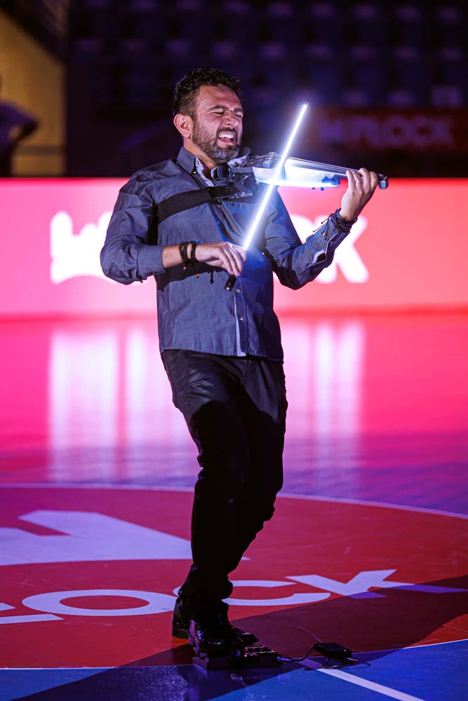 Skrzypce podczas meczu SPR Wisła Płock: ORLEN Arena